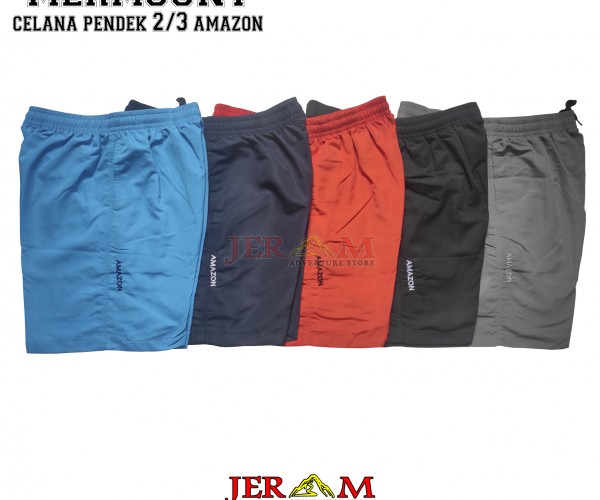 Mermount Adventure Amazon Celana Pendek 2/3 Celana Olahraga Pria dan Wanita Celana Pendek Original
